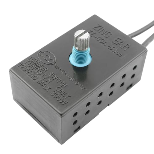 120V Rotary LED Dimmer Switch Table Lamp Kit - Inline Rheostat Variable Dimmer Switch