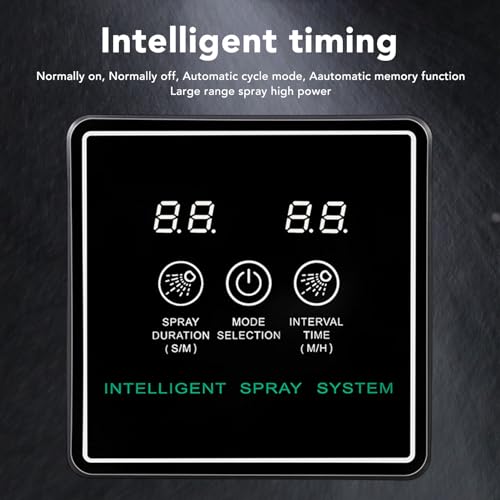 Reptile Fogger Smart Spray System Automatic Timing Humidifier 360 Degree Adjustable Misting Nozzles Mister for Terrarium