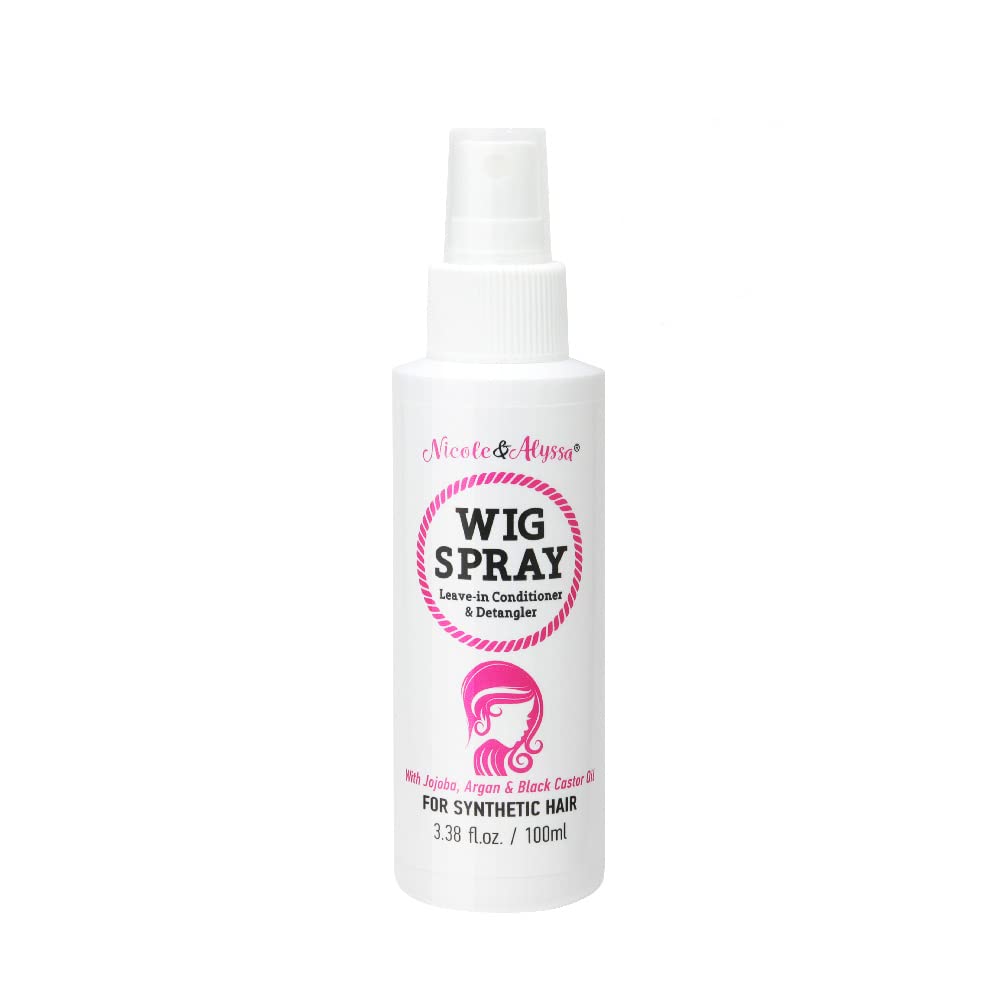 Nicole & Alyssa - Wig Spray For Synthetic Hair - Leave-In Conditioner, Detangler, Moisturizer (Travel Size - Pack Of 1)