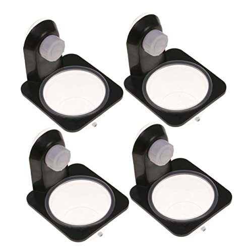 4pcs Reptile Food and Water Bowl Black Feeding Dish for Lizards Geckos Turtles and Frogs Easy to Clean Space-Saving Design for Tanks and Boxes - size: Size 2