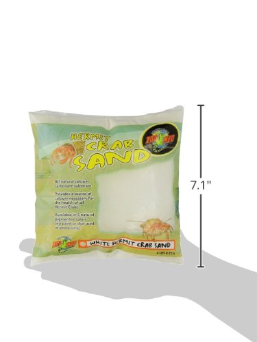 Zoo Med Hermit Crab Calcium Sand Substrate, 2 Pounds (White)