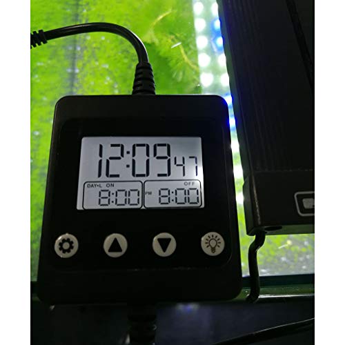 Aquarium Light Timer Fish for Light Controller and Dimmer 24 Hour Program for 5V-30V Sunset Simulation