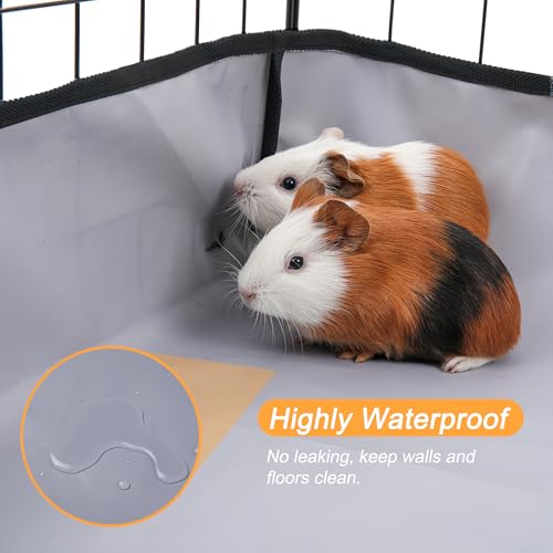 DZWLKJ Guinea Pig Cage Liner Tarp Bottom Waterproof and Washable Base Also for Rabbits, Bunny, Chinchesillas, Hedgehog, Ferrets and Other Small Animals(24x36 inches) - size: C&C 2x3(24x36 inches)