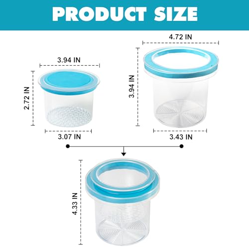 Floating Fish Breeding Box, Acrylic Fish Isolation Box for Aquarium Tank, Hatchery Incubator Breeder for Betta Shrimp Clownfish Guppy (Large)