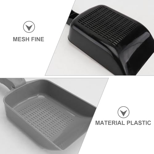 2Pcs Reptile Sand Shovels Mesh Sifters Plastic Excrement Cleaning Shovels for Terrarium Substrate Maintenance, Reptile Box Corner Scoops for Lizard and Desert Habitat