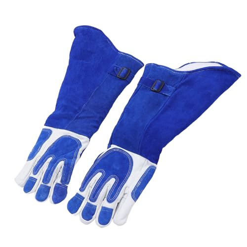 Animal Handling Gloves, Bite Protective Gloves, 23 Inch Extended Forearm Guard with Reinforced PU Palm for Veterinarians Zookeepers and Pet Owners, Multipurpose Anti Scratch