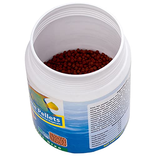 Ocean Nutrition Fish Food - Tropical Fish Food, Soft Moist Sinking Pellets, High Protein(41%) Guppy Fish Food, Fish Food Flakes Alternative, 7 oz (200 g), Medium Pellet - size: 7 Ounce (Pack of 1), style: Medium Pellet