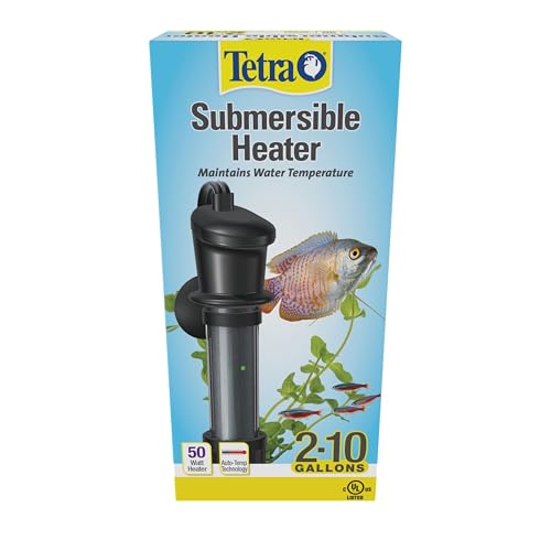 Tetra HT Submersible Aquarium Heater With Electronic Thermostat, 50-Watt, 2-10 Gallon - size: 2-10 Gallon