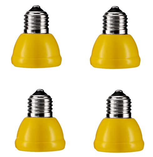 25W Ceramic Heat Lamp Mini Ceramic Heat Emitter Reptile Heat Bulbs Infrared Reptile Heater Lamp E26 Emitting Brooder Coop Heater No Light for Amphibian Lizard Aquarium Turtle Snake,2-Pack