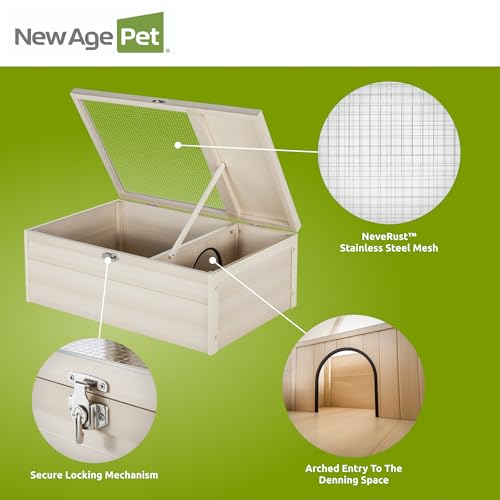 New Age Pet ECOFLEX Tortoise House, Durable Outdoor Tortoise Shelter, Weather-Resistant & Easy to Clean - style: Classic