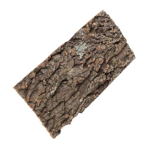 BESPORTBLE Reptile Cork Bark Decor Natural Reptile Background Turtle Platform Lizard Climbing Cork Bark Aquarium Decor
