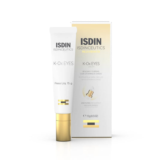 Isdin K-Ox Under-Eye Brightening Cream For Puffiness And Dark Circles With Anti-Aging Benefits, Vitamin K And Hyaluronic Acid, V