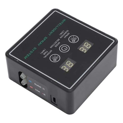 Reptile Misting System, Timer Mist Easy to Simulates Rainfall Automatic Misting System for Office (10m 4 Sprinkler Head)