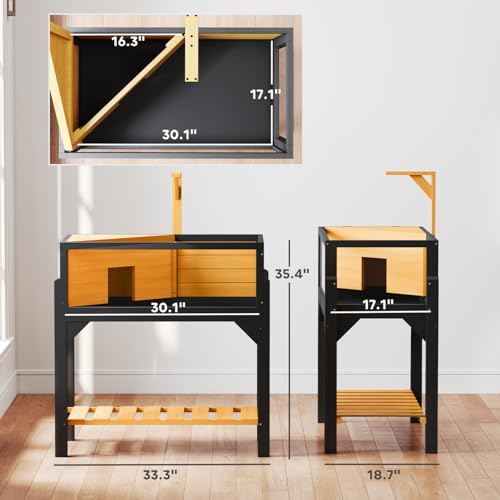 Wooden Tortoise Habitat with Storage Shelf