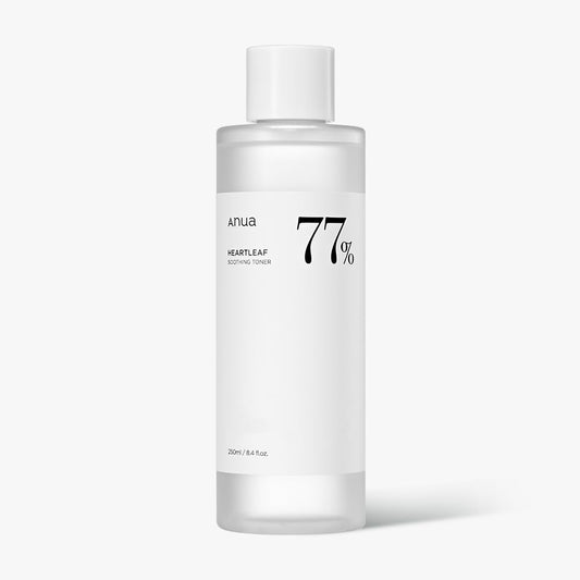 Anua Heartleaf 77 Soothing Toner I Ph 5.5 Trouble Care, Calming Skin, Refreshing, Hydrating, Purifying, Cruelty Free, Vegan,(250