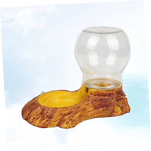 DECHOUS Amphibians Reptile Automatic Water Feeder Smooth Surface Drinking Fountain for Tortoise Lizard Other Reptiles Easy Clean Resistant Durable Design
