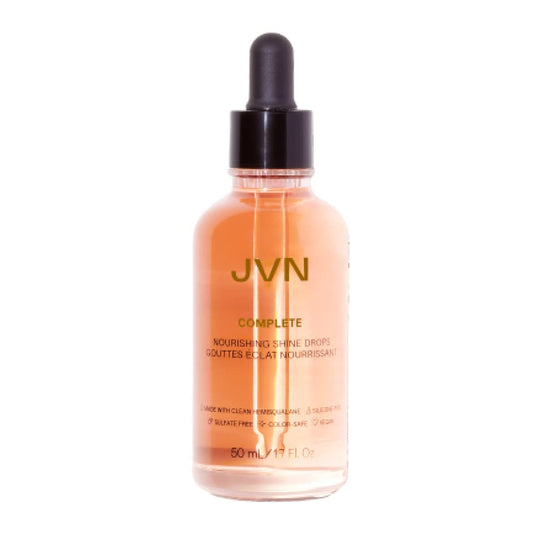 JVN Complete Nourishing Shine Drops, Hair Oil for Hydration and Long-Term Hair Health, Styling Oil for All Hair Types, Sulfate-F