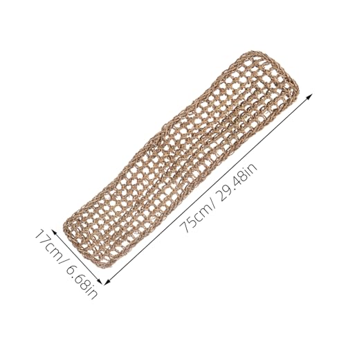 POPETPOP 2Pcs Reptile Hammock Beds Handwoven Seagrass Loungers for Lizards Bearded Dragons Compact Hanging Basking Pads for Terrarium Pets