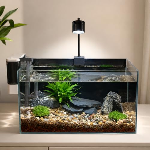Unocho Natural Slate Stone Reptile Basking Platform Rock 10lb Fish Tank Rocks for Aquascaping Terrarium Decoration&Reptile Habitats Tortoise Enclosures(2-6 inches) - size: 10LB(2-6 inches)