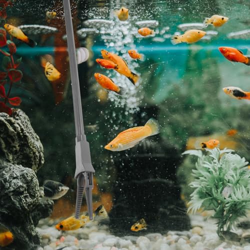 Abaodam 3Pcs Aquarium Tweezers and Feeding Tongs, Stainless Steel Terrarium Tools for Reptile Tank, Long Fish Tank Cleaning Tongs for Aquarium Plant Maintenance, Snake and Lizard Feeding Clamp