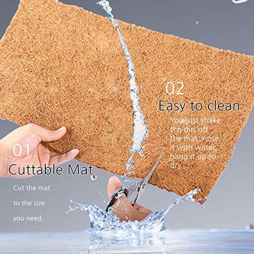 Reptile Carpet Natural Coconut Fiber, 36" x 18" Tortoise Carpet Mat for Pet Terrarium Liner, Reptile Bedding Supplies for Lizard, Snake, Chameleon, Turtle, Bearded Dragon - size: 36"x18" 1pack