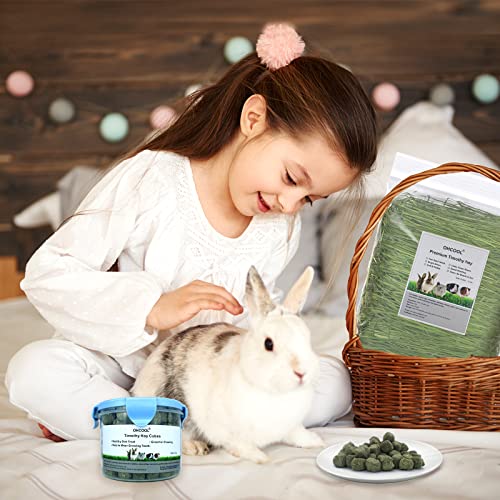 Timothy Hay Cubes 90 oz (9 * 10 oz) with Small Size - Timothy Grass Pellets for Tortoises Rabbits Guinea Pig Chinchilla | Small size timothy grass pellets, suitable for tortoises, rabbits, guinea pigs, chinchillas - size: 5.63 Pound (Pack of 1)