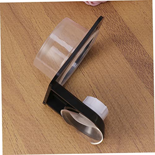 4pcs Reptile Food and Water Bowl Black Feeding Dish for Lizards Geckos Turtles and Frogs Easy to Clean Space-Saving Design for Tanks and Boxes - size: Size 2