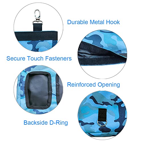 Guinea Pig Hay Feeder, Hanging Rabbit Hay Feeder Bag for Guinea Pigs Bunnies Chinchillas. Camoblue - color: Camoblue