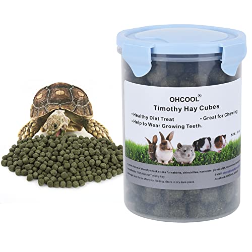 Timothy Hay Cubes 90 oz (9 * 10 oz) with Small Size - Timothy Grass Pellets for Tortoises Rabbits Guinea Pig Chinchilla | Small size timothy grass pellets, suitable for tortoises, rabbits, guinea pigs, chinchillas - size: 5.63 Pound (Pack of 1)