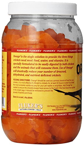 Fluker's Orange Cube Complete Cricket Diet, Gut Load Food for Feeder Insects and Live Crickets, Provides Vitamins, Minerals, and Hydration, 12 oz - size: 12 Ounce (Pack of 1)