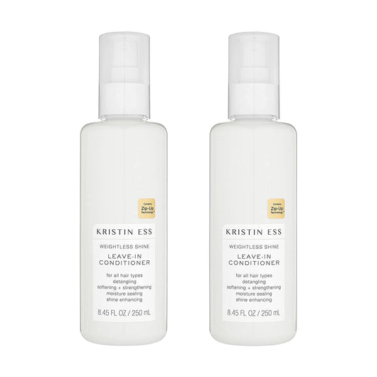 Kristin Ess Hair Weightless Shine Leave-In Conditioner Spray For Dry Damaged Hair, Detangler Spray, Softening + Strengthening, M