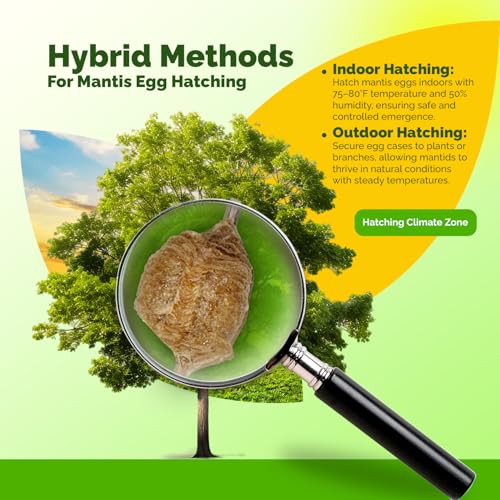 USMANTIS Praying Mantis Ootheca Egg Case (Five Egg Case) - Beneficial for Stem Education and Gardening, Each Egg Case Produces Approximately up to 400 Baby Nymphs (T Sinensis) - size: Pack of 5