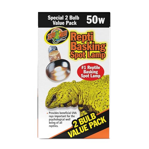 Zoo Med Basking Spot Lamp 50w - 2 Bulb Value Pack