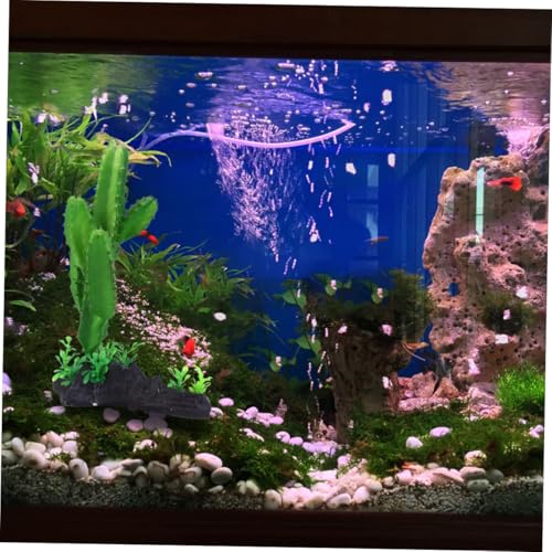 IMIKEYA Artificial Cactus Aquarium Plant Decoration Simulation Underwater Plastic Plant for Fish Tank for Aquarium Décor and Reptile Terrarium