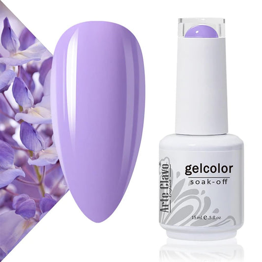 Arte Clavo 15Ml Purple Gel Nail Polish Summer Gel Polish Colors Soak Off Uv Led Nail Gel Polish Manicure Varnish Diy 3019