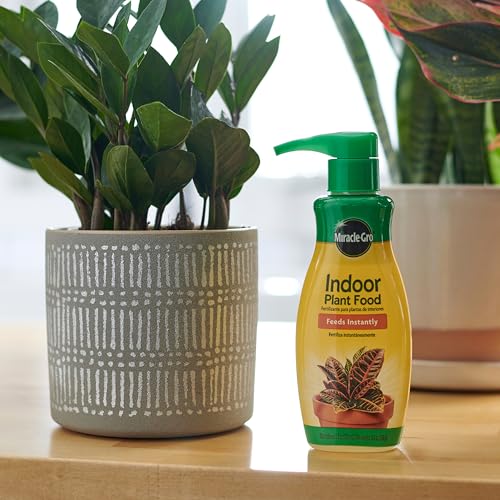Miracle-Gro Indoor Plant Food, Liquid Plant Food for Houseplants, Snake Plants, Peace Lilies, Flowers, Vegetables, Herbs and More, 8 oz., 2-Pack - size: 2 Pack