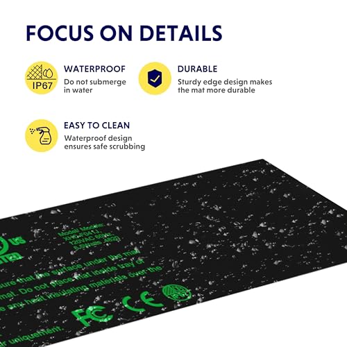 iPower Durable Seedling Heat Mat Warm 3" x 20" Hydroponic Heating Pad Waterproof for Seed Starting Greenhouse and Germination - size: 3" x 20", style: 1 Pack