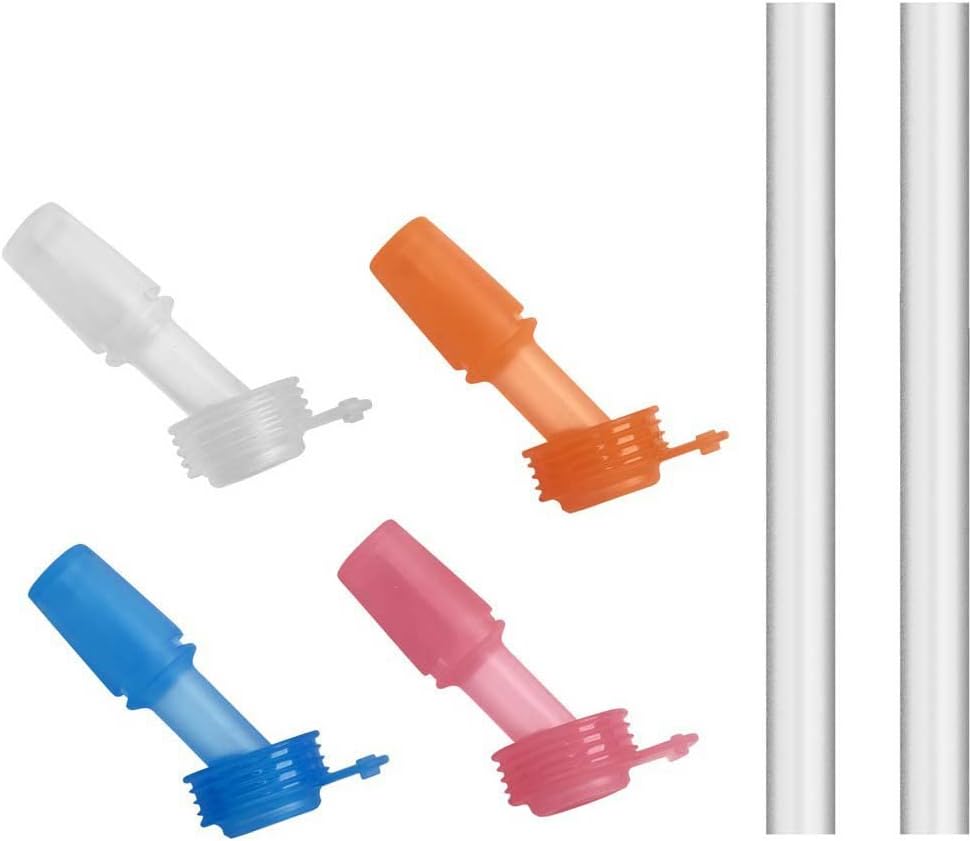 CamelBak Eddy+ Kids Bite Valve & Straw Replacement Set, Leak‑Proof Easy‑Sip Design, 4‑Pack, Multi‑Color