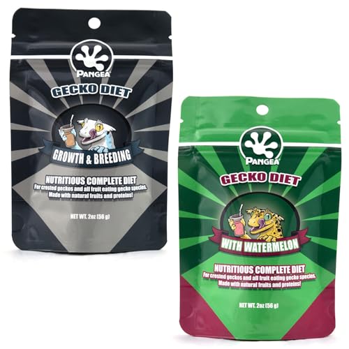 Pangea Growth & Breeding Formula 2oz and Gecko Diet with Watermelon 2oz Bundle