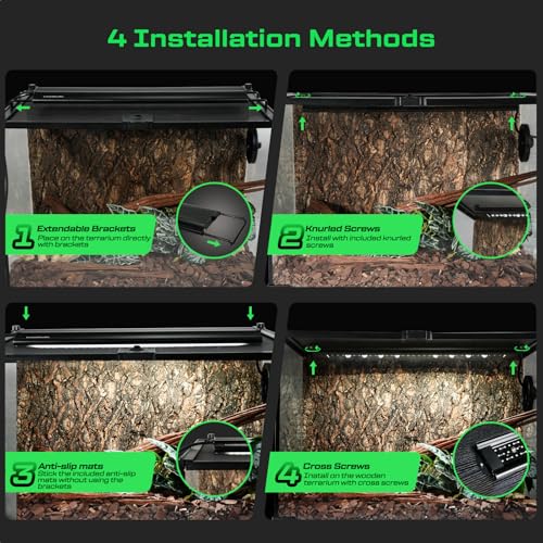 8-Inch UVB Reptile Light, Dimming UVB UVA Reptiles Strip Lamp, Remote Control with 24/7 Timer, UVB Strip Lights for Bearded Dragon Leopard Gecko Tortoise Frog Snake Plant - size: 8 INCH