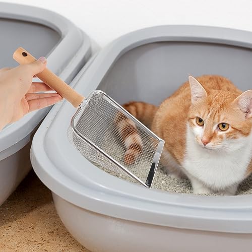 Kisangel Pet Reptile Litter Scoop Waste Shovel for Cleaning Reptile Litter Compact Design for Corners for Turtles Lizards Geckos and Snakes