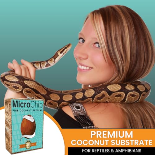 Microchip Coconut Substrate for Inverts and Reptiles Loose Fine Coconut Husk Chip Mix Reptile and Tarantula Bedding for Terrarium Floor (36 Quart) - size: 36 Quart