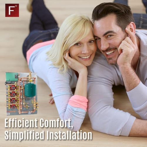 Hydronic Radiant Heat Control Panel - 4 Zone | Pre-Assembled Heating Distribution System for Underfloor, Home & Space Heating | High-Efficiency & Easy Install - size: 4 Zone - For use with/without Glycol