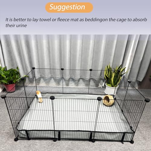 DZWLKJ Guinea Pig Cage Liner Tarp Bottom Waterproof and Washable Base Also for Rabbits, Bunny, Chinchesillas, Hedgehog, Ferrets and Other Small Animals(24x36 inches) - size: C&C 2x3(24x36 inches)