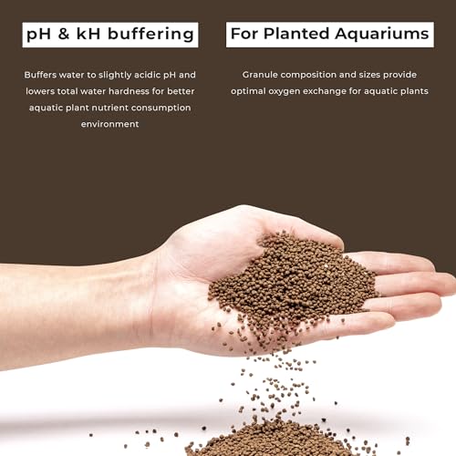 Ultum Nature Systems Controsoil - Freshwater Aqua Soil Substrate for Fish, Shrimp, Live Plant Propagation and Aquascaping - 6.8pH Low Ammonia, Volcanic Ash - Brown, Extra Fine (1 Liter) - color: Brown - Extra Fine, size: 1 Liter (0.9 kg)