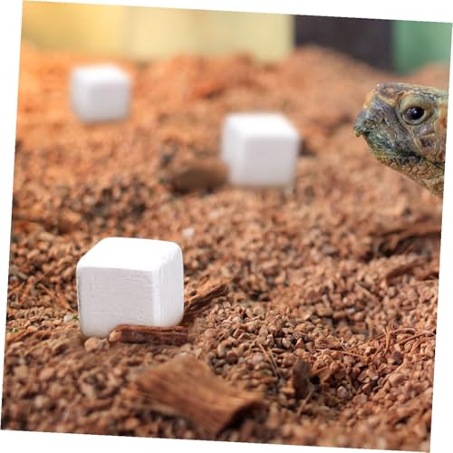 30pcs Natural Mineral Rocks for Reptiles and Amphibians Calcium for Turtle Tortoise Frog Lizard Chameleon Teeth Grinding Aid Water Quality Stabilizer