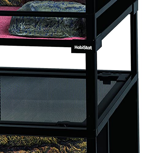 Habistat Terrarium Stacking Kit for 18"x18" Reptile Terrariums – Stackable Reptile Enclosure Spacer with Acrylic Panels and Posts, Space Saving Stacker for Bearded Dragon, Gecko, or Snake Enclosures