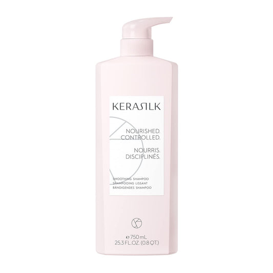 Kerasilk Smoothing Shampoo |Intensively Nourishes | Tames Frizz & Smooths Strands | For Coarse, Frizzy, Unruly Hair | Improves M
