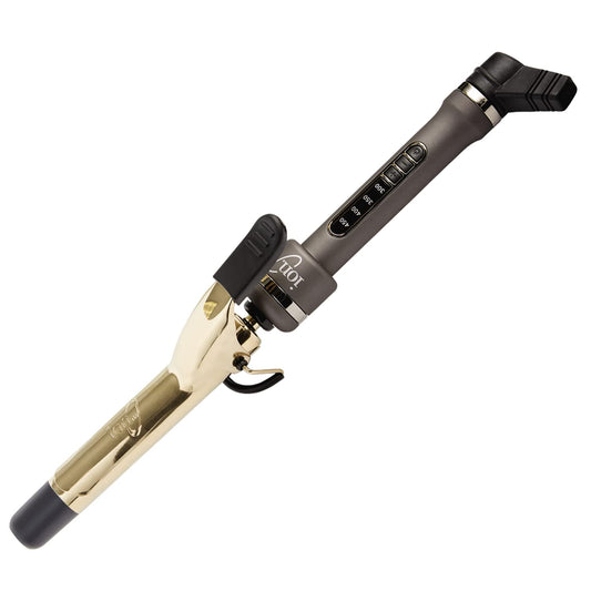 ion Golden Titanium Curling Iron, 1 Inch, Durable, All Hair Types, Dual Voltage