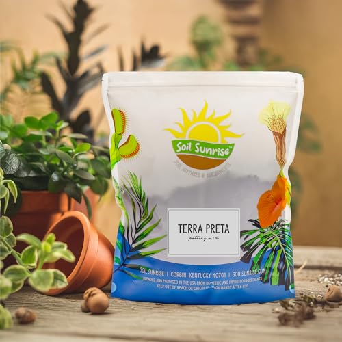 Soil Sunrise Terra-Preta Inspired Potting Soil (12 Quarts) Biochar-Enriched Sustainable Mix for Indoor/Outdoor Plants - size: 12 Quarts